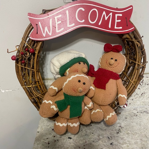 Other - Festive Gingerbread Welcome Wreath